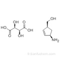 Tatrate de D-hydrogène (1S-cis) -4-amino-2-cyclopentène-1-méthanol CAS 229177-52-0